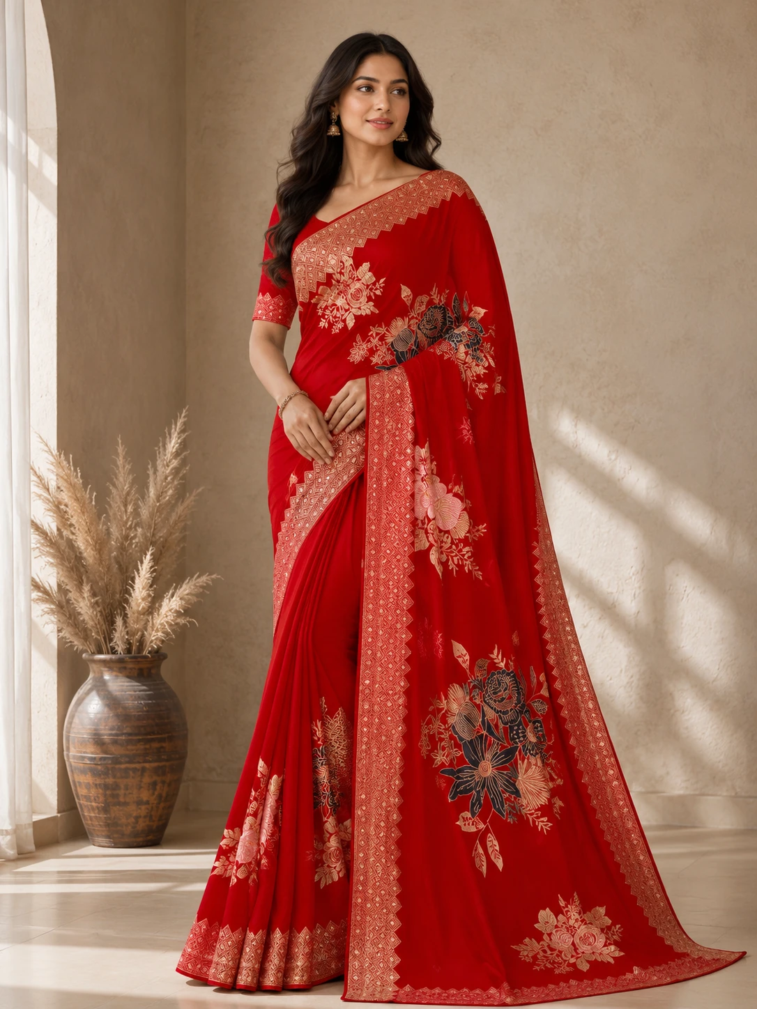 Zari Woven Saree with Blouse Piece