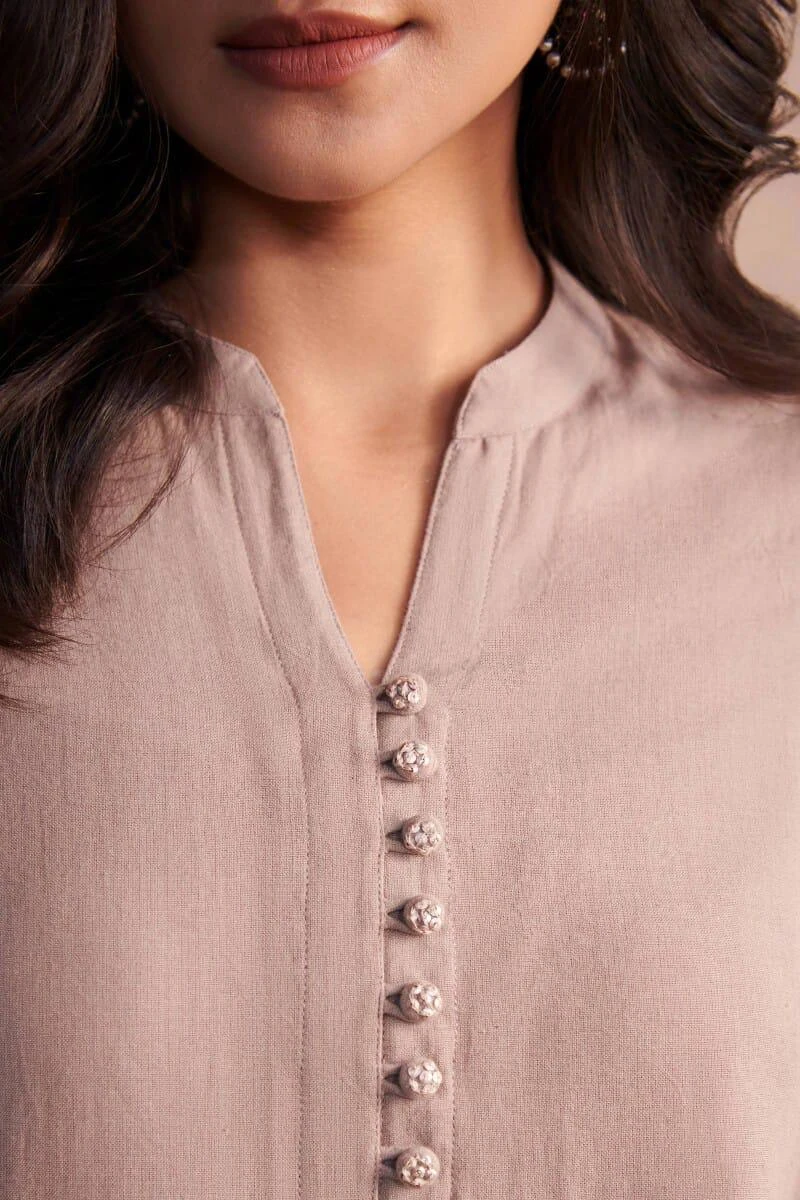 Elegant Blush Pink Rayon Kurta Palazzo Set with Printed Dupatta